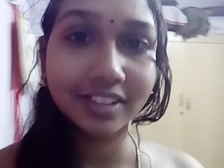Horny Tamil cô gái hiển thị với cô ấy Little shaver Friend